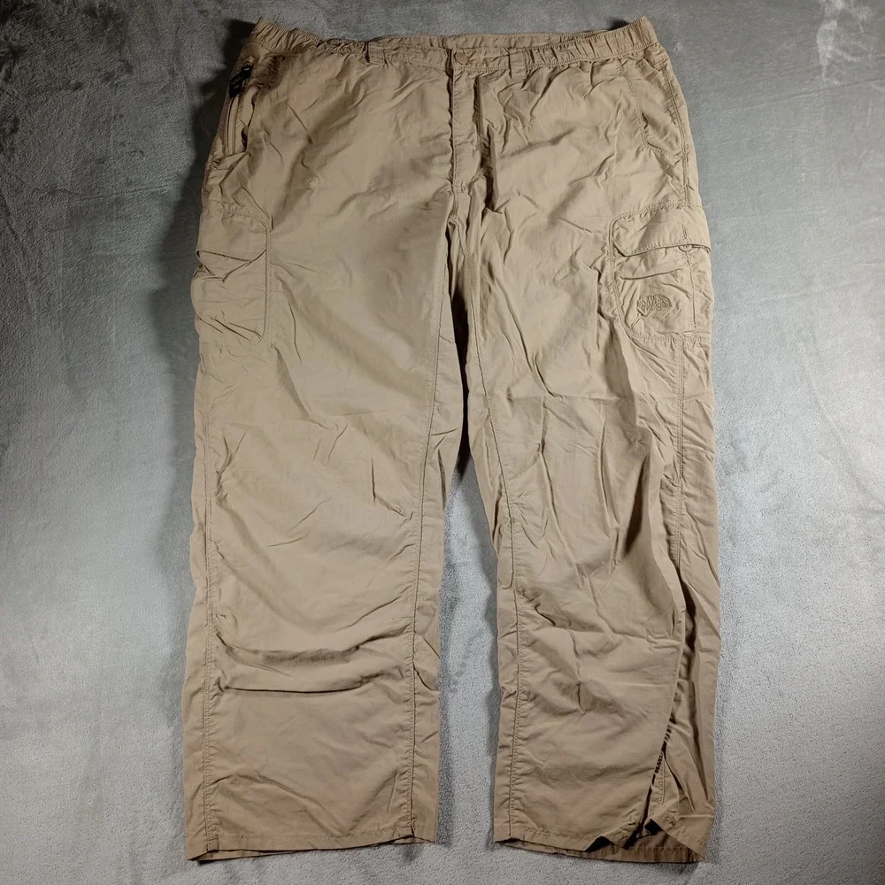 The North Face Cargo Pants Mens XXL Tan Nylon Hiking Outdoor Gorpcore Utility